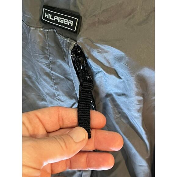 Tommy Hilfiger Mens gray Jacket size Large Polyester and Nylon windbreaker - Picture 8 of 16